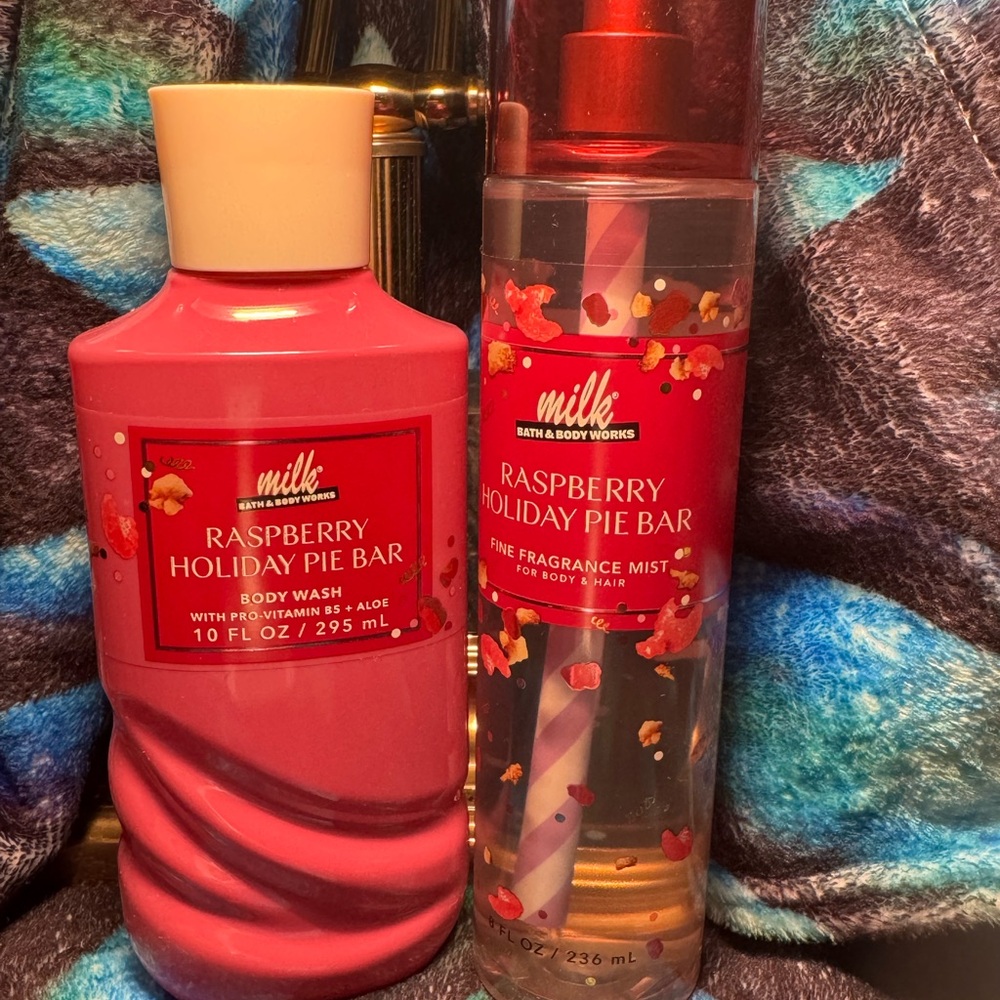 Raspberry Holiday Pie Bar Body Care “Milk Bar” Collaboration NWT BBW